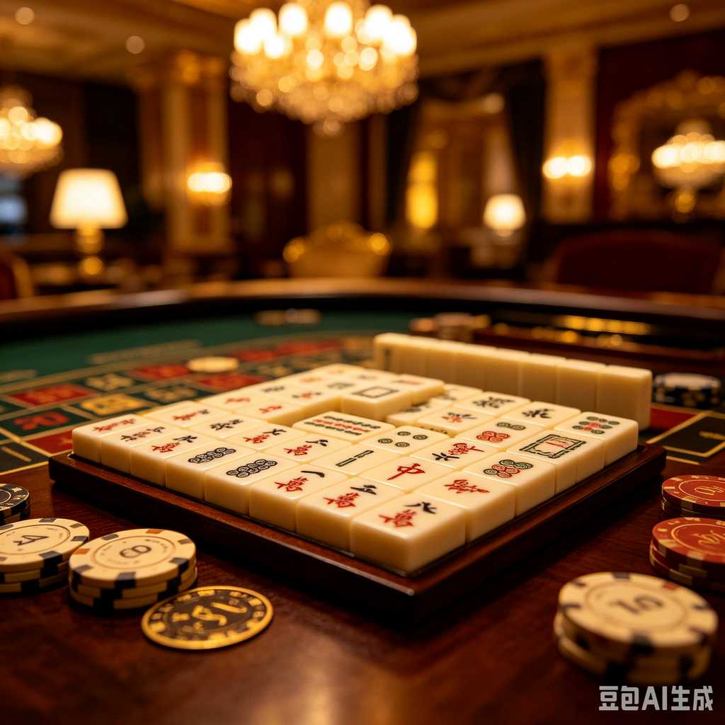 minimal text mahjong set